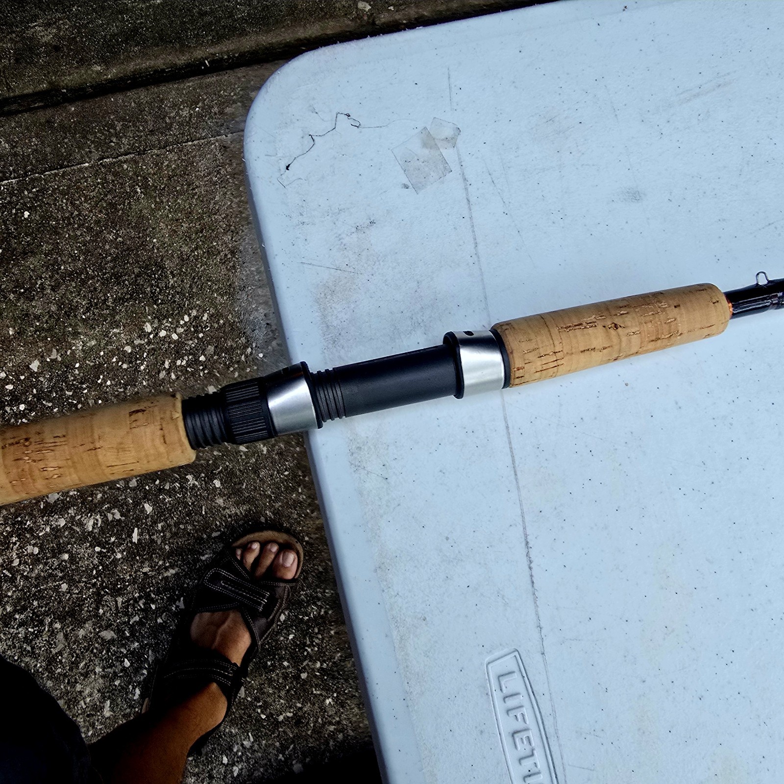7’6″ Custom Thunder Bay Rod.Extra Fast Action Spinning Rod.Glass Rod.Det In Decr