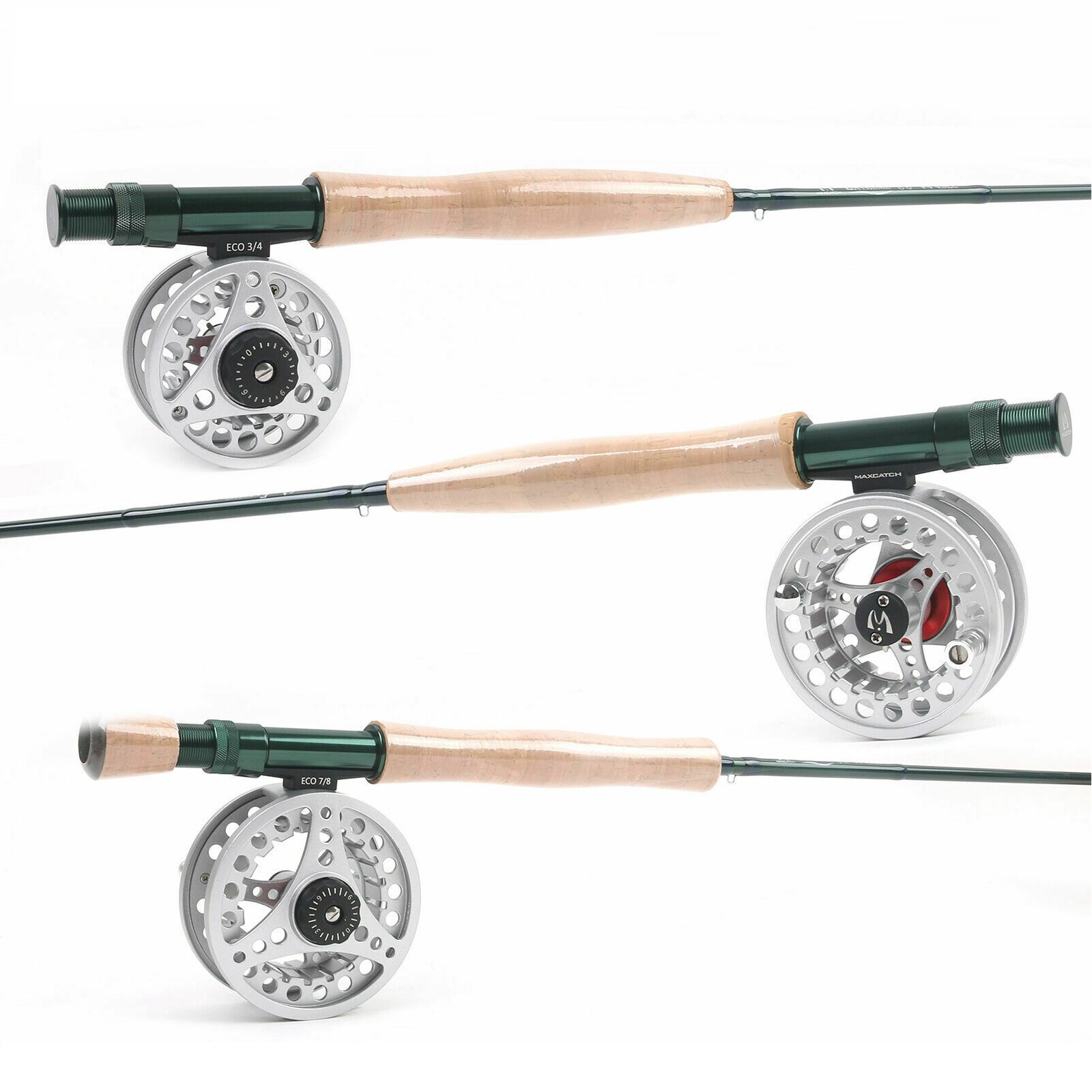 Extreme Fly Fishing Rod And ECO Fly Fishing Reel Combo #3/4/5/6/7/8 WT