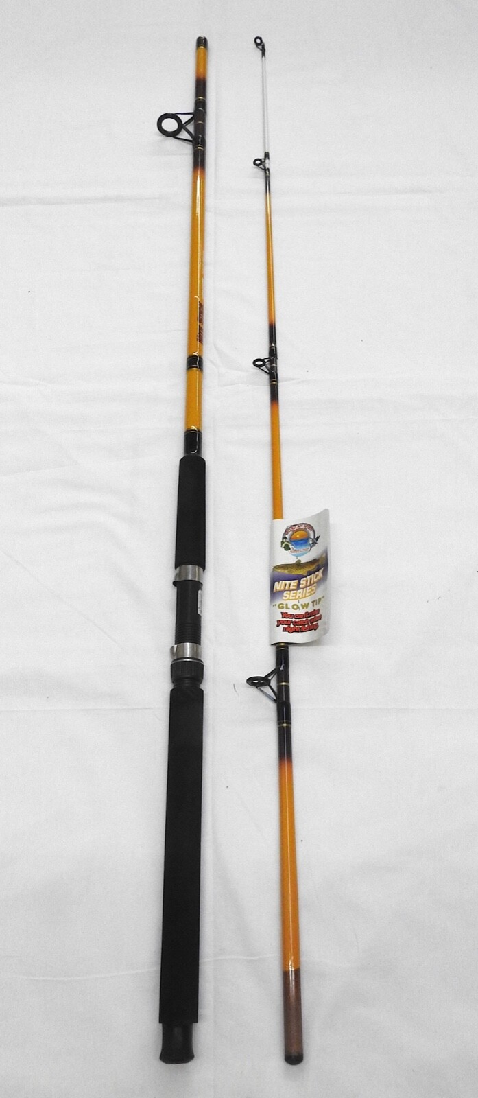 Nite Stick Catfish Spinning Rod 9′ 2PC Glow Tip Yellow
