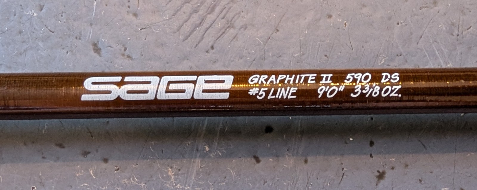 Sage Graphite II GFL 590 DS Fly Rod, 9 FT, 5 WT, 2 PC, Original Sock and Tube