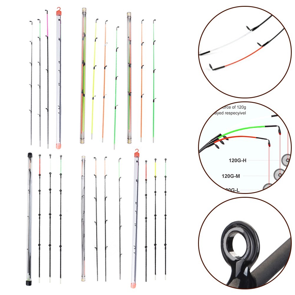 Carbon/Fiberglass Material Fiber Glass Top Tip MLH 50120g Feeder Carp Rod