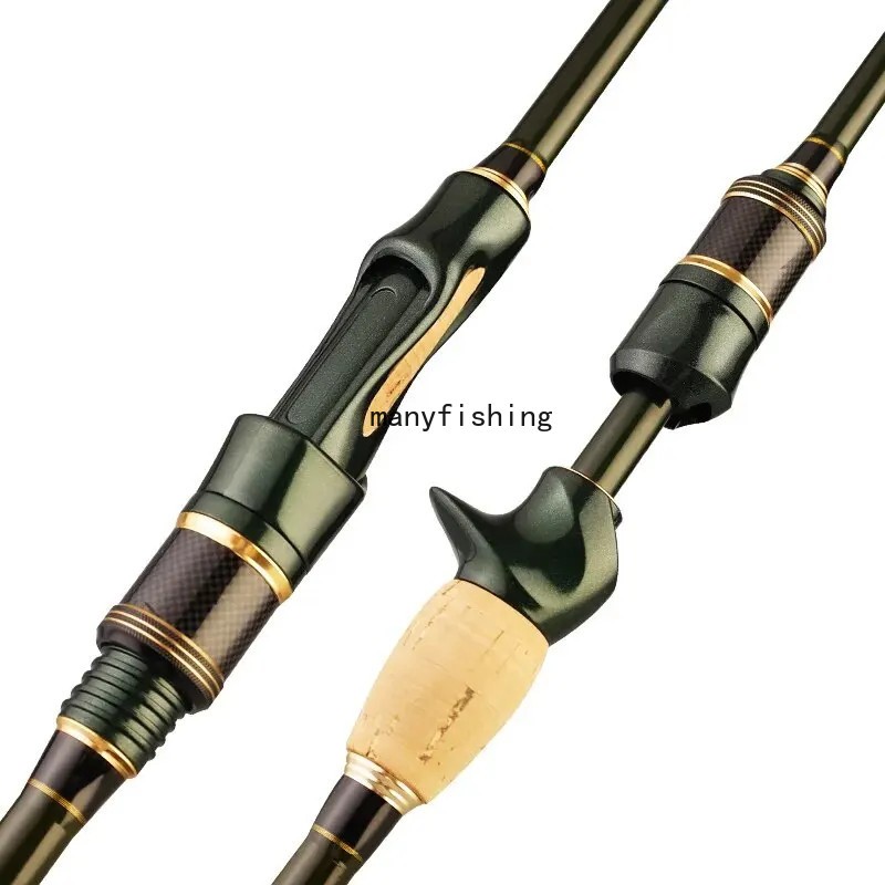 Travel Fishing Rods 1.83M 2.1M 2.4M Carbon Fiber Spinning Casting Pole 4-16LB