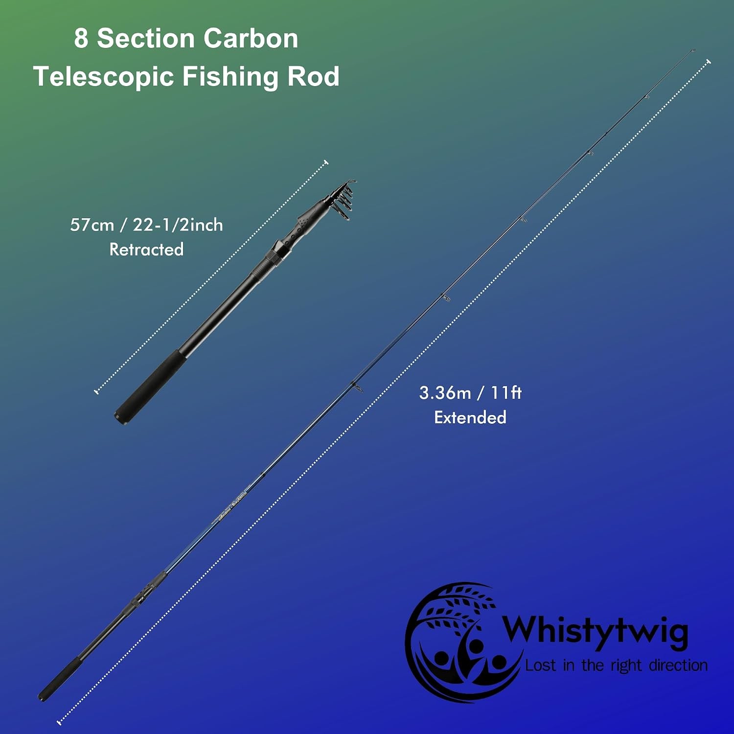 Fishing Rod – Portable Collapsible Design for Travel and Adventure – Versatile