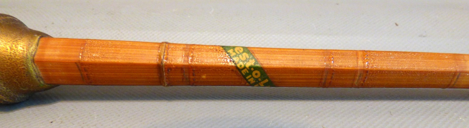 NICE VINTAGE BEST-O-LUCK 4ft 1 PIECE SPLIT BAMBOO ROD USA FISHING ROD