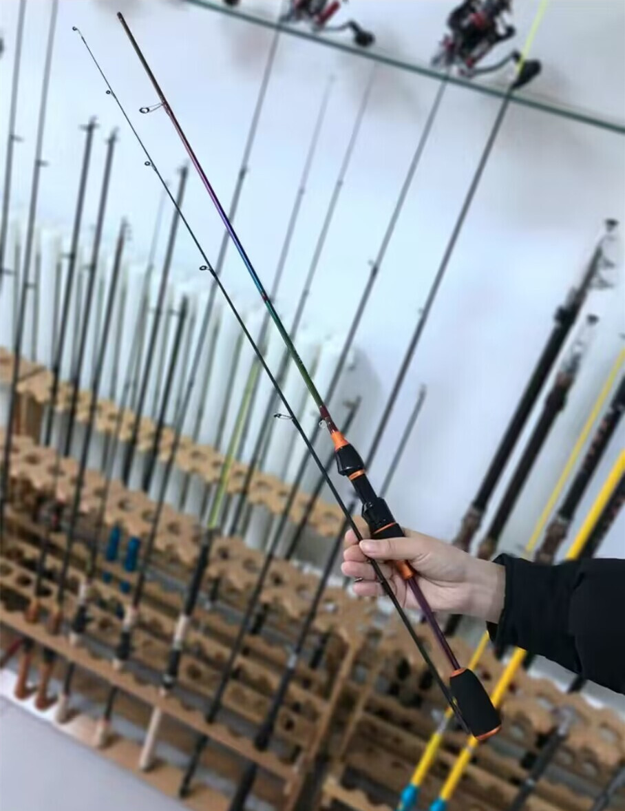 Fishing Spinning Rod 1.68M/1.8M Carbon Fiber 2Tips Lure Pole Casting Fishing Rod