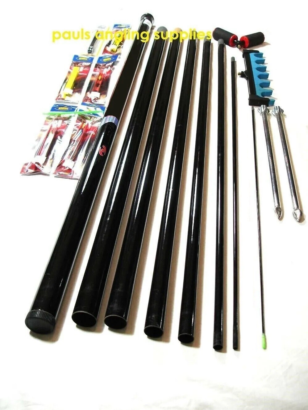 Fishing Pole Kit Set ELASTIC FITTED Shakespeare FIREBIRD 8M