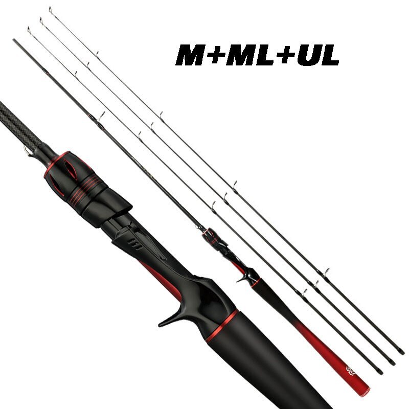 Lure Fishing Rod 1.65m/1.8m Carbon Spinning/Casting Jigging Rod Pole M/ML/UL Tip