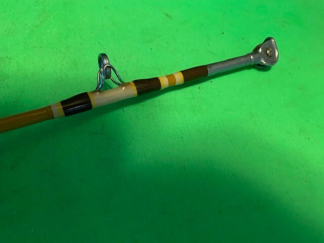 CUSTOM BUILT FENWICK ST 785 6 FOOT 4 1/2 INCH 30 TO 100 POUND RATED FISHING ROD