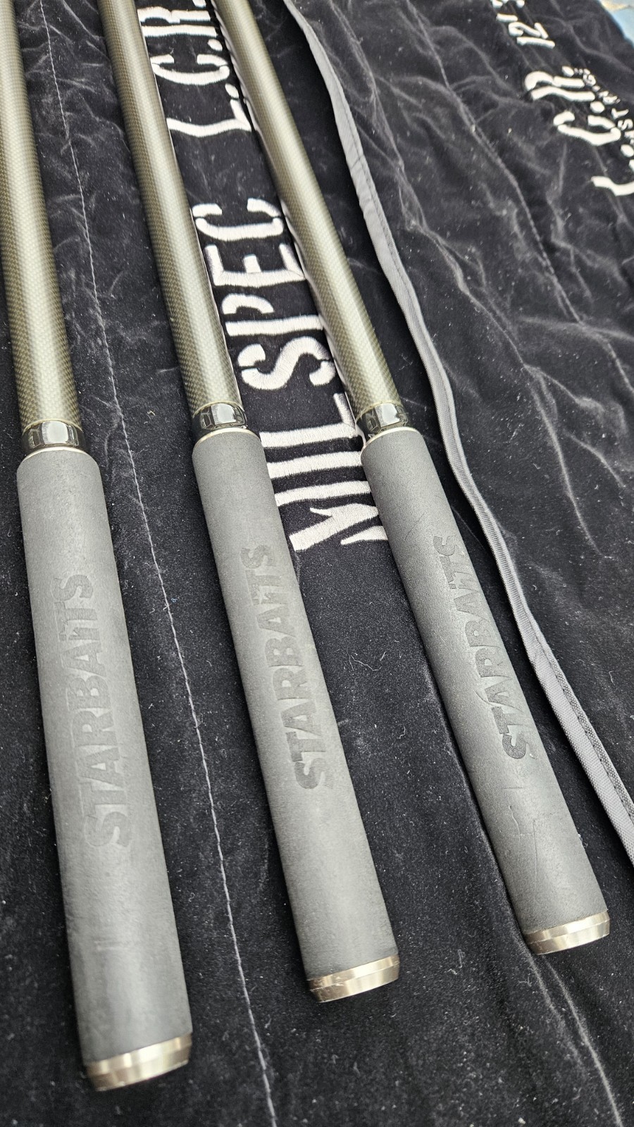 3x Starbaits LCR Milspec 12ft 3.5lbs Carp Rods Free Spirit Blank