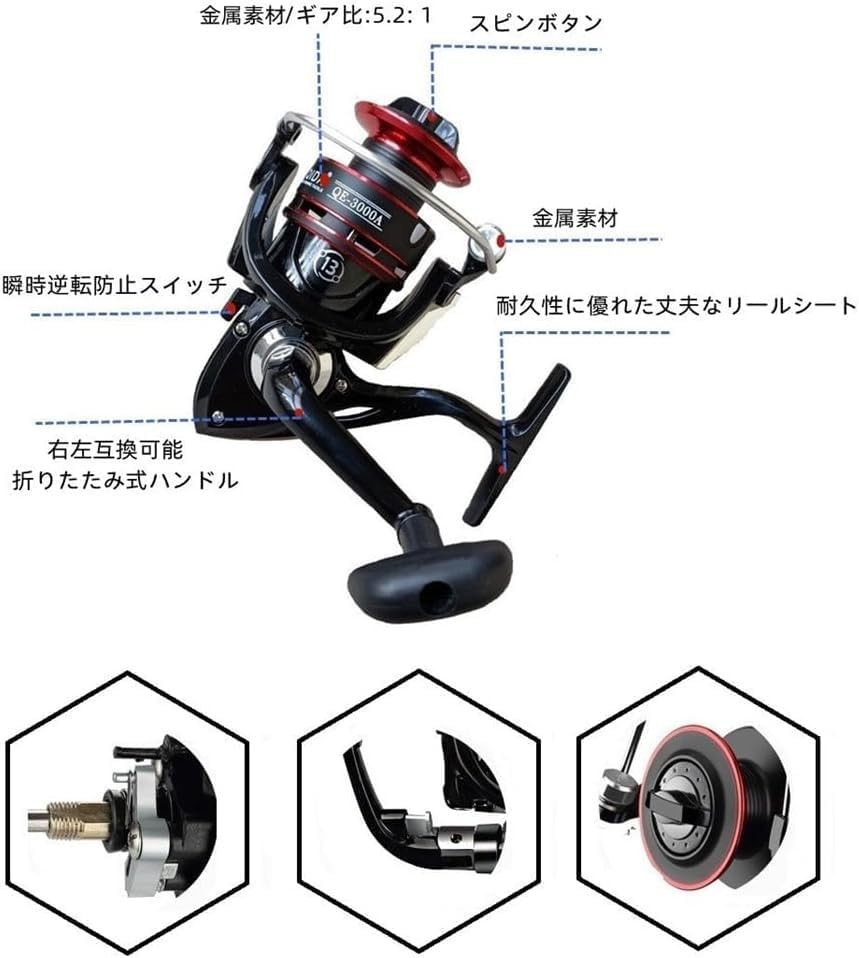 Casting rod, surf rod, beginner’s introductory set, fishing bag