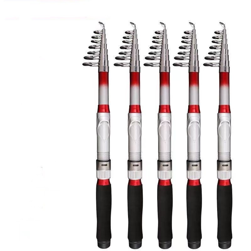 Telescopic Fishing Rod Carbon Fiber Spinning Casting Rod High Sensitive Fast Rod