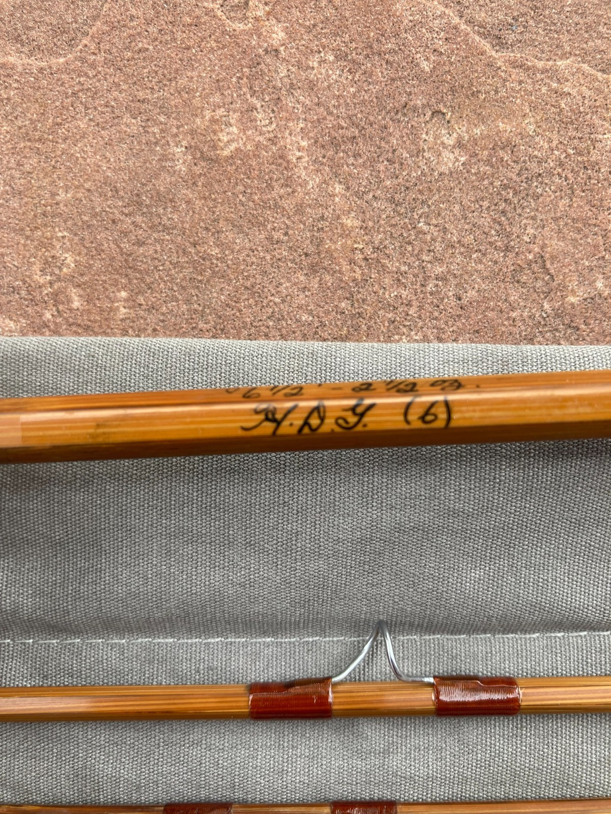 Great Orvis Impregnated Bamboo Fly Rod. 6’ 6” 2 1/2 oz. w/ Tube & Sock.