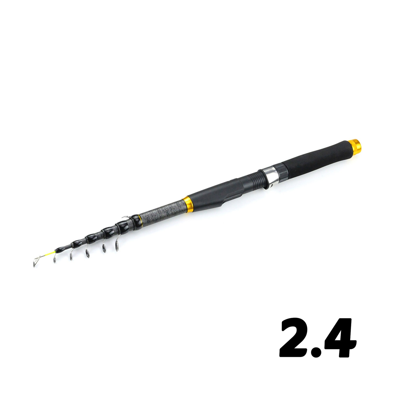 Heavy Duty Telescopic Fishing Rod Pole Sea Saltwater Freshwater 1.8m-3.6m