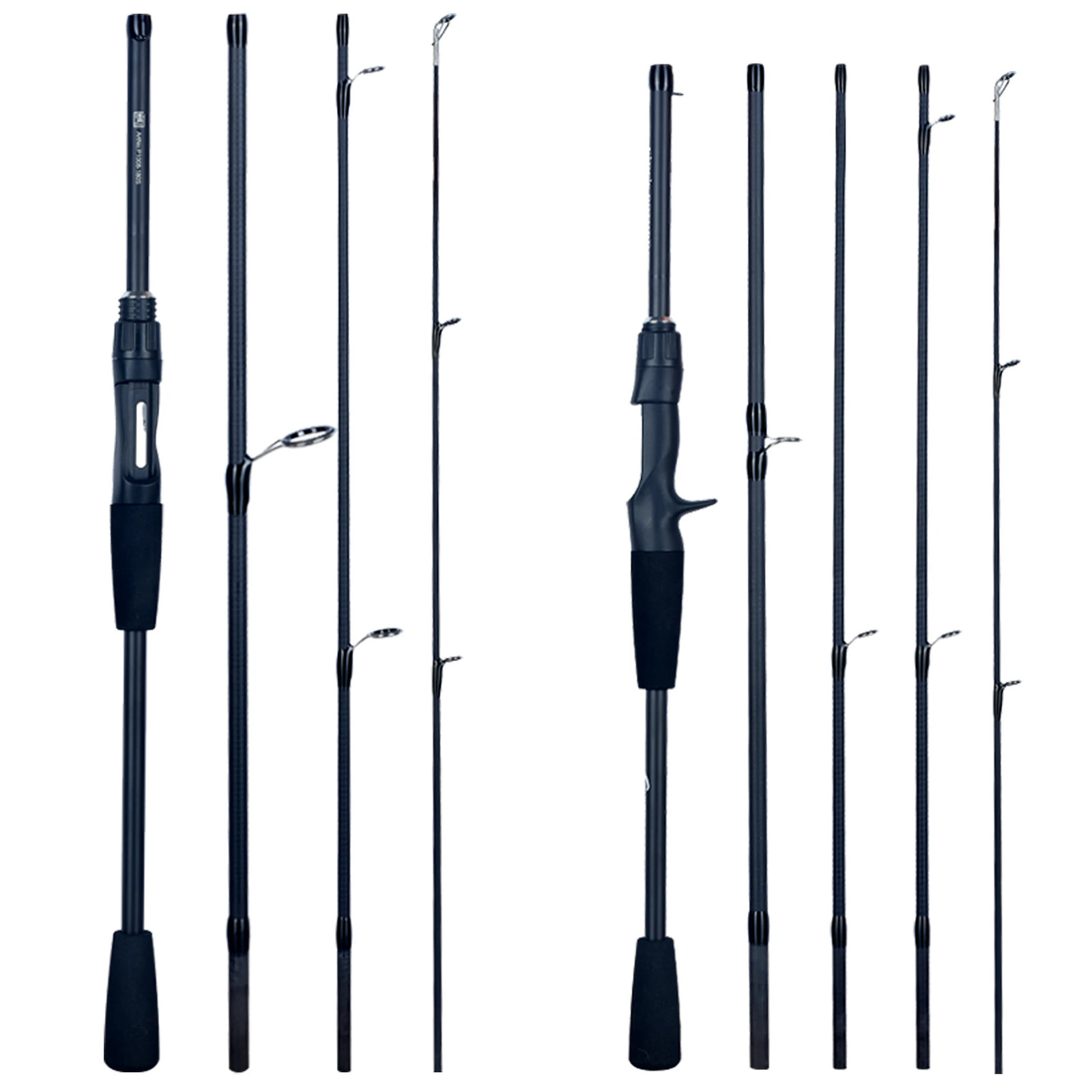FLENHAI Carbon Fishing Rod 1.8-2.4m Travel Spinning Casting 4-5 Section 5-30g