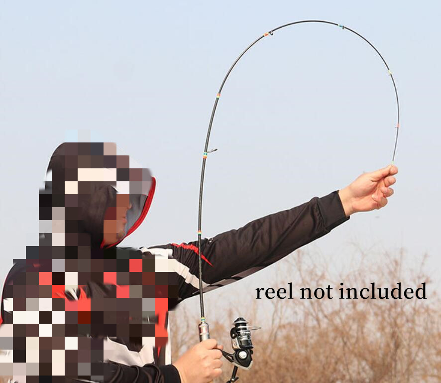 Trout Fishing Rod 1.68m 1.8m Portable Ultra Light Solid Tip Carbon Spinning Pole