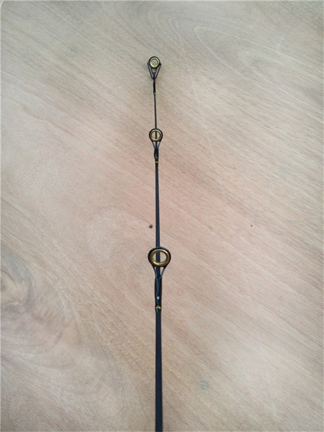 57cm Portable MH 2 section Ice Fishing Rod Combos set vintage wooden handle
