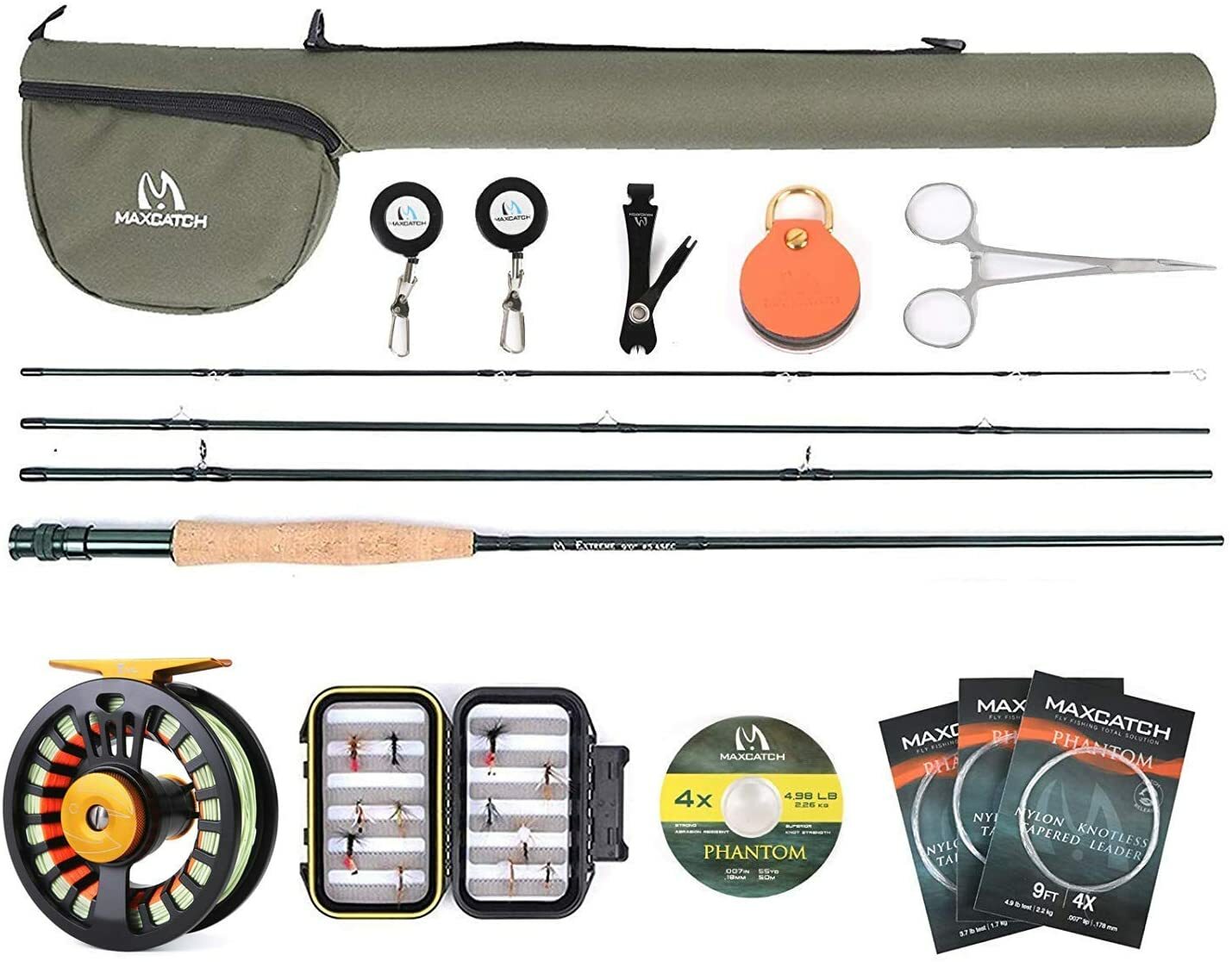 Extreme Tail Fly Fishing Combo Kit 4/5/6/7/8 Starter Fly Rod and Reel Outfit