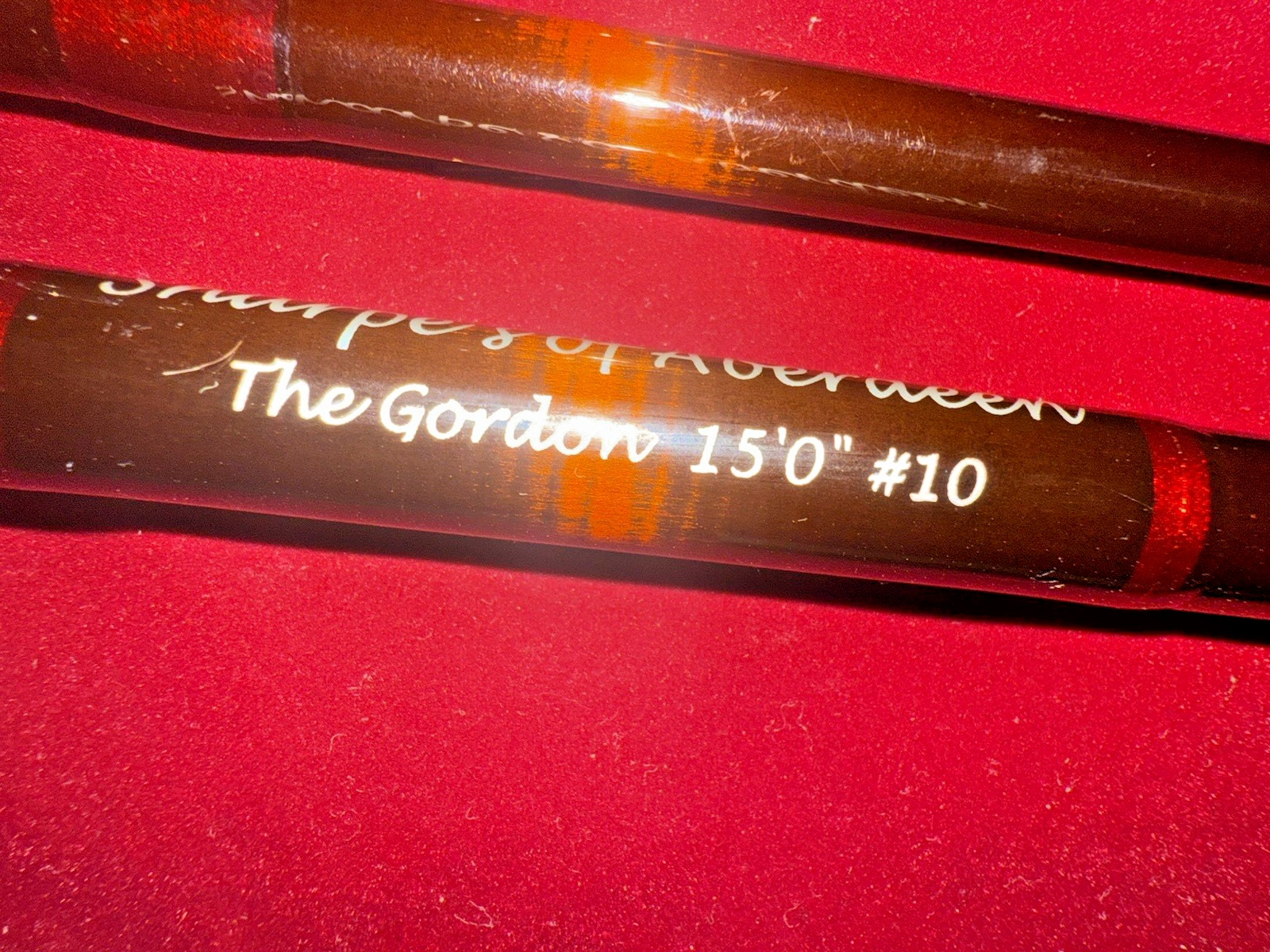 Sharpes Gordon 15 Foot #10 Carbon 4 Piece DH Salmon Fly Rod with Bag & Tube