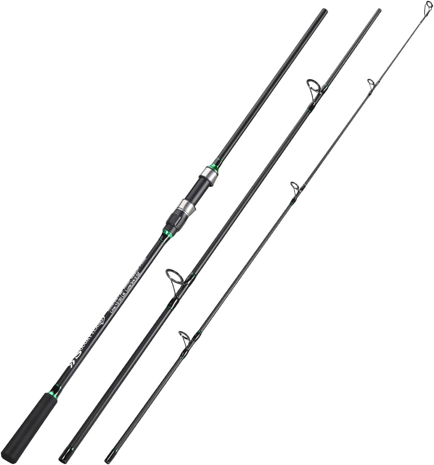 Surf Fishing Rod IM8 Carbon 3 Piece Travel Spinning Rod (9’/10’/11’/12′)