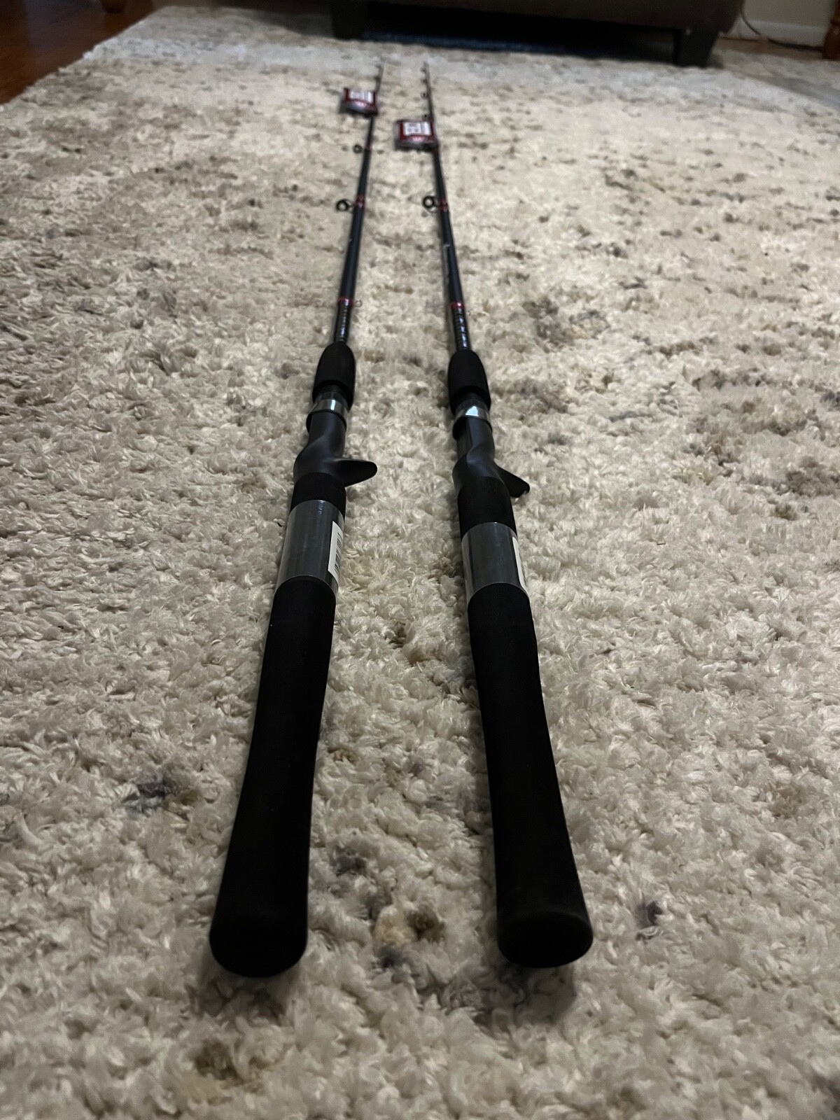 2 Lot Zebco Rhino Tough 6’6 Casting Rods RNGC661-MHB