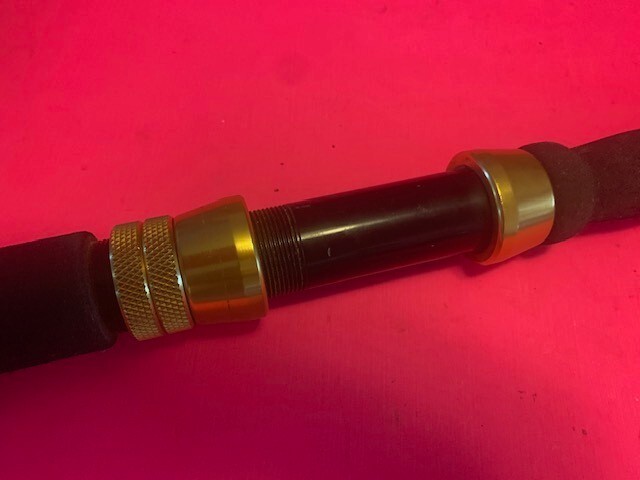 CUSTOM BUILT 5 FOOT 7 1/2 INCH 50 TO 130 POUND CLASS BOAT TROLLING FISHING ROD