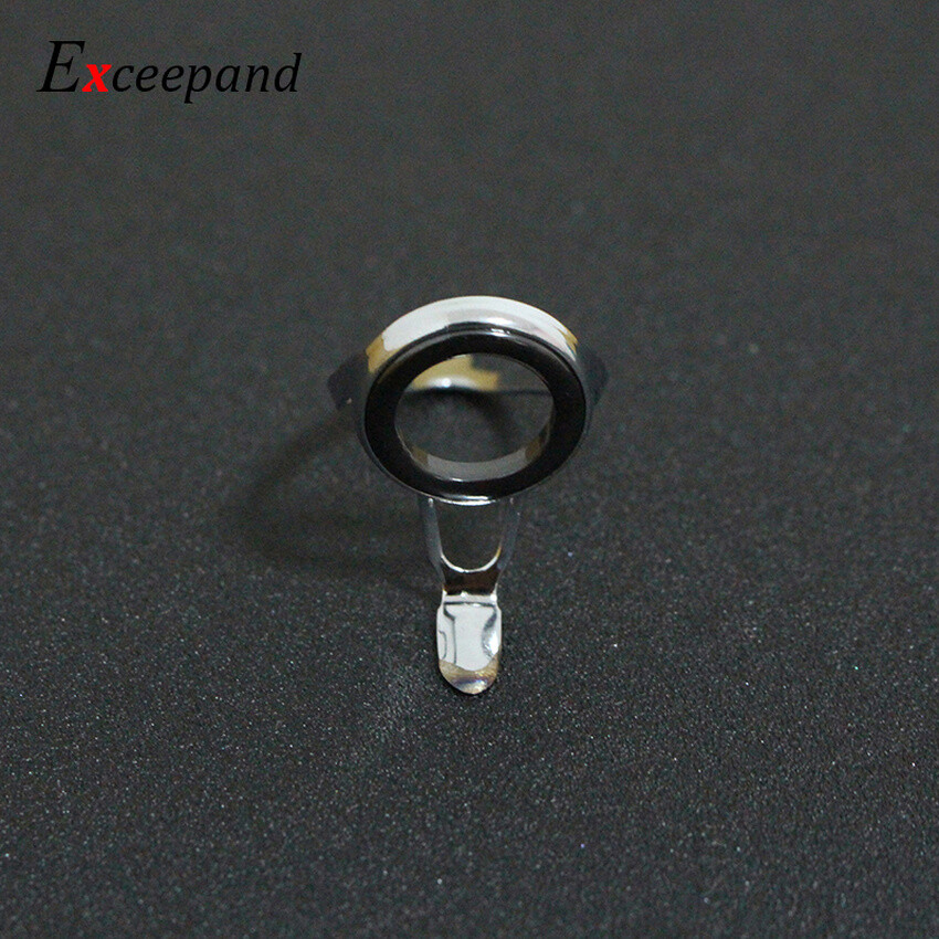 7 PCS Stainless Steel Frame Fishing Rod Guide Boat Rod Eye Line Ring for Repair