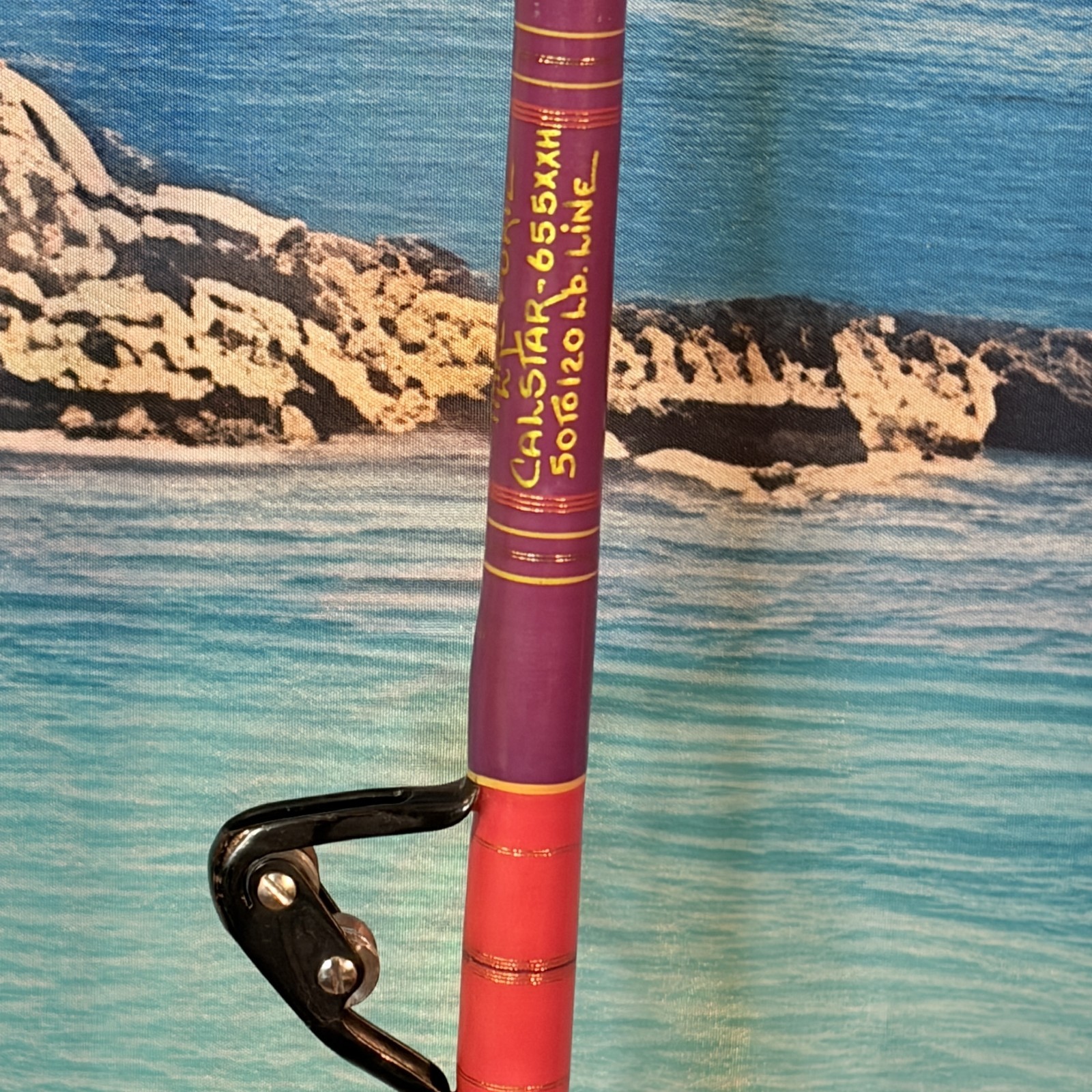 CALSTAR 655XXH Custom The Longfin 50-120lb Saltwater Tuna Rod AFTCO Roller Guide