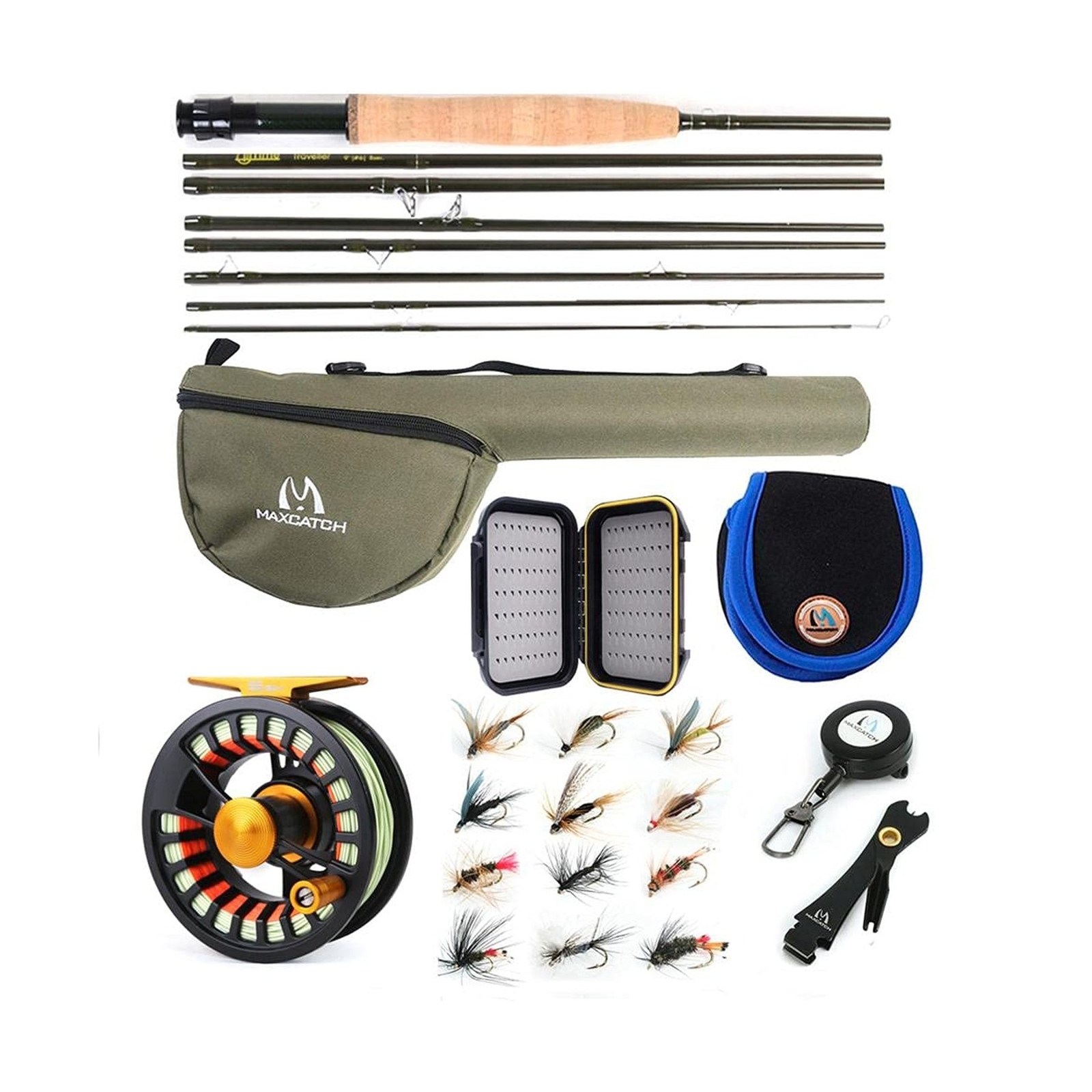 M MAXIMUMCATCH Maxcatch Alltime Travel Fishing Rod-Ultra Compact for Backpack…