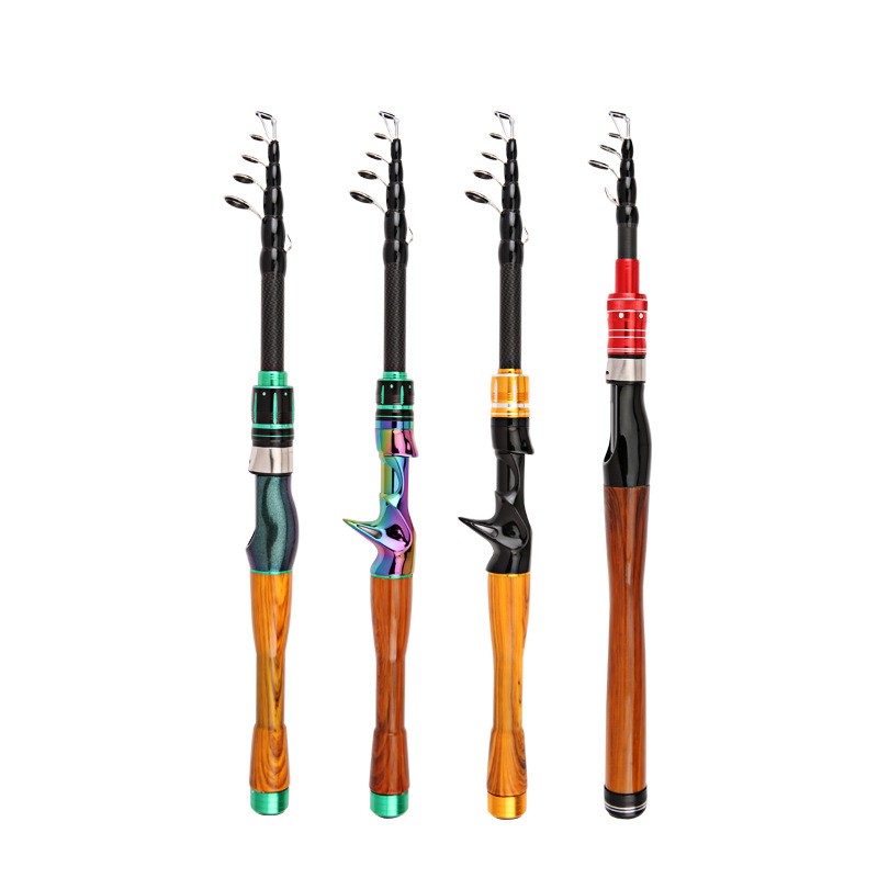 Lure Fishing Rod Carbon Fiber Ultralight Teleacopic Spinning Casting Rod Travel