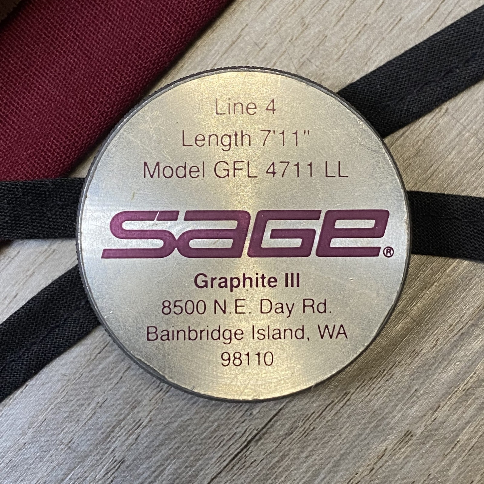 Sage Graphite III GFL 4711 LL 4wt 7’11” Fly fishing rod w/Sock Tube
