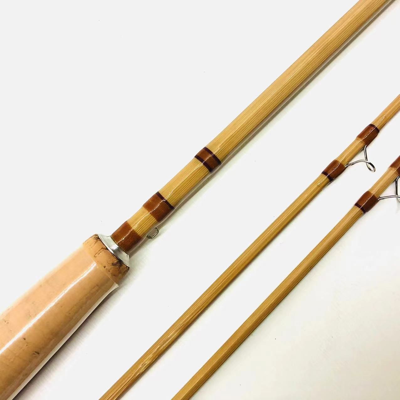 Handmade Bamboo Fly Rods 7’6″5 wt/Vintage Cane Fly Fishing Rods Green Product