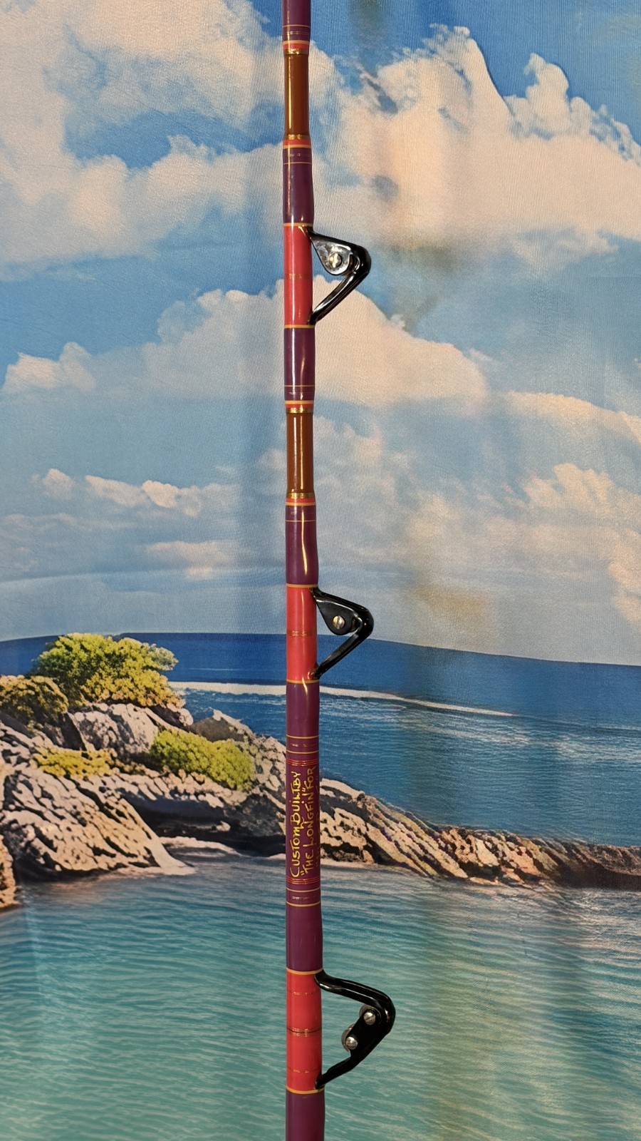 CALSTAR 655XXH Custom The Longfin 50-120lb Saltwater Tuna Rod AFTCO Roller Guide