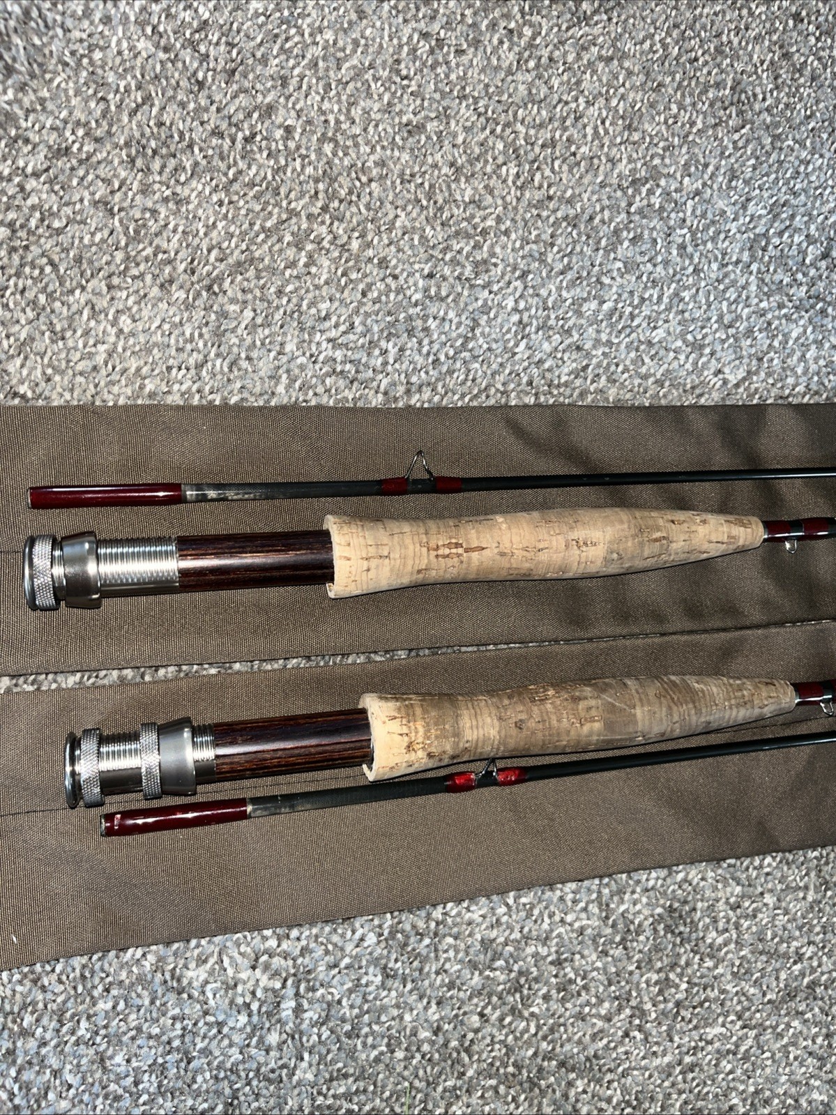 (qty 2) Redington RS2 8032 8052 Fly Fishing Rods 2pc-8’ 3 & 5 wt Cork Graphite