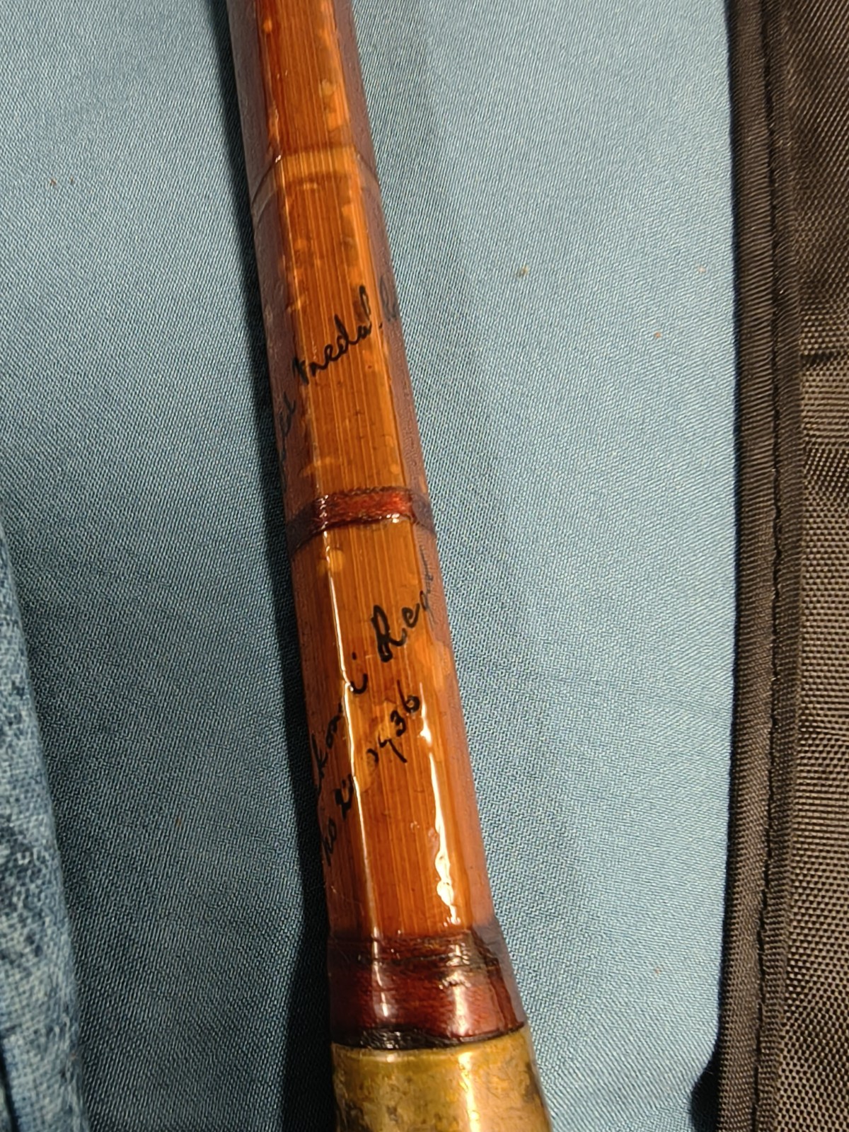1927 Hardy 14’2″ The Gold Medal Rod Palakona Regal Bamboo 4 Piece Extra Tip