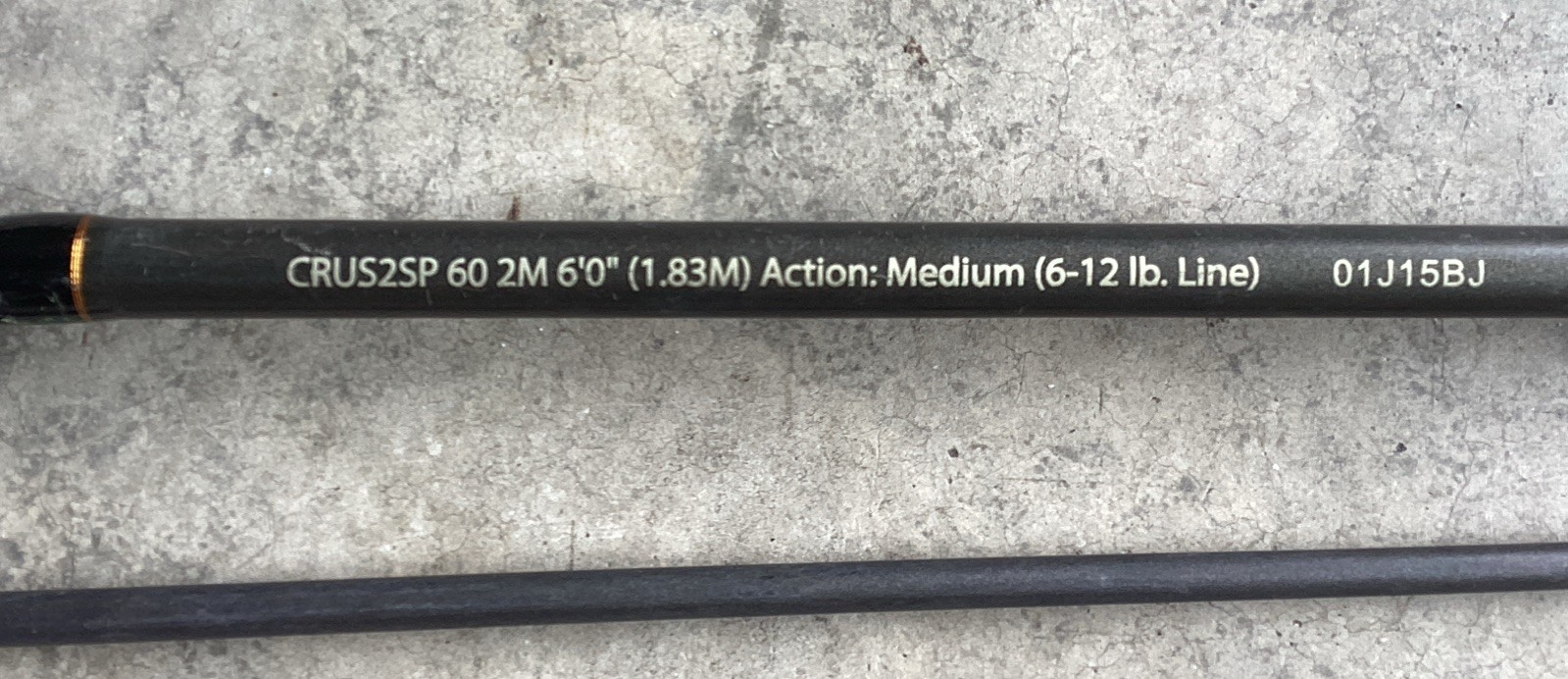 Shakespeare Crusader CRUS2SP 2M 6′ 0” Medium Action Spinning Rod 6-12lb 2 Piece