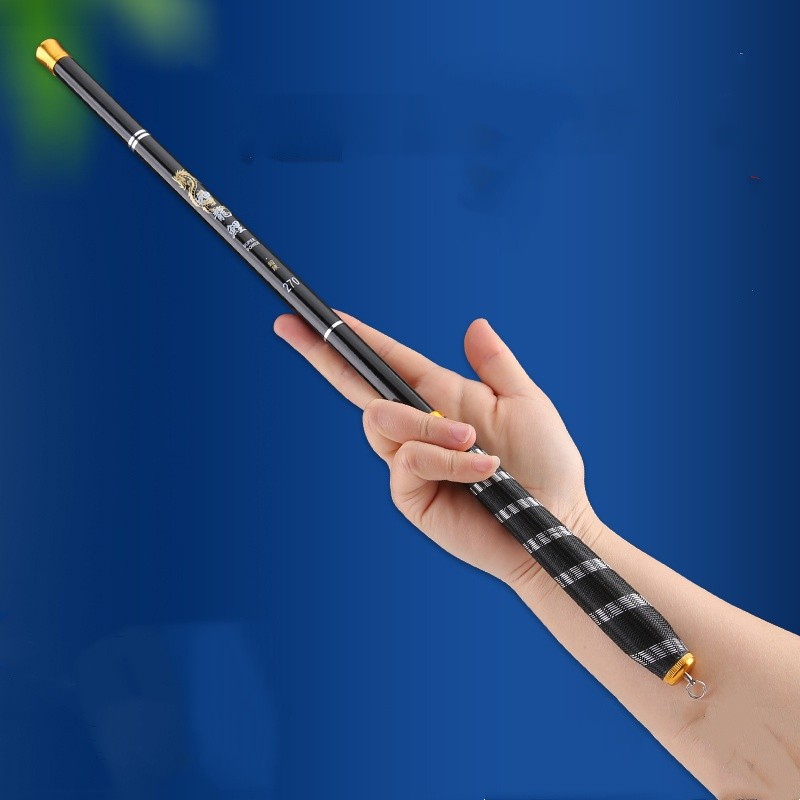 Stream Fishing Rods 1.8m-2.7m Carbon Fiber Telescopic Fishing Rod Hand Pole Hard