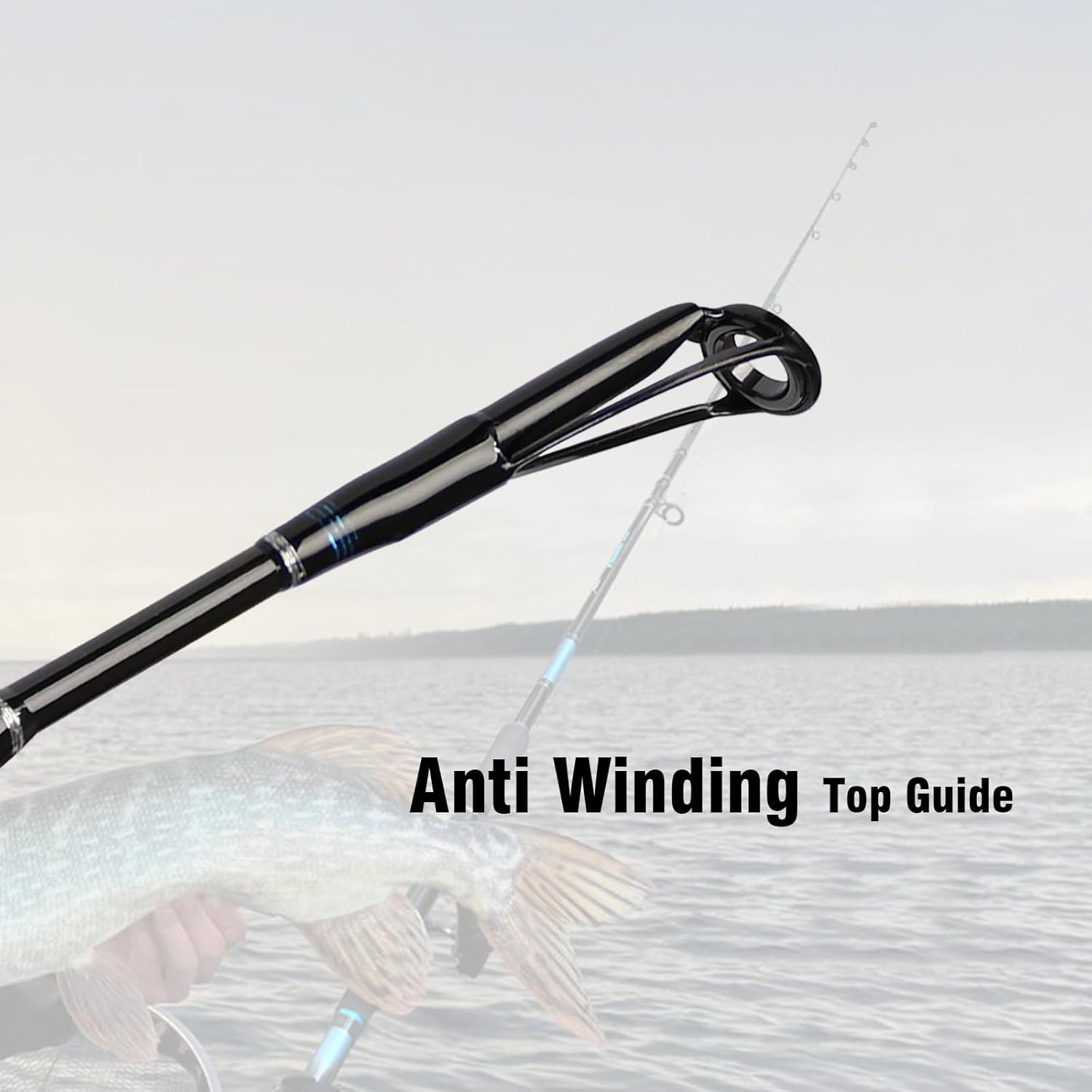 4-Piece 7-Feet Carbon Fiber Boat Fishing Rod Spinning Travel Portable Rod Tourna