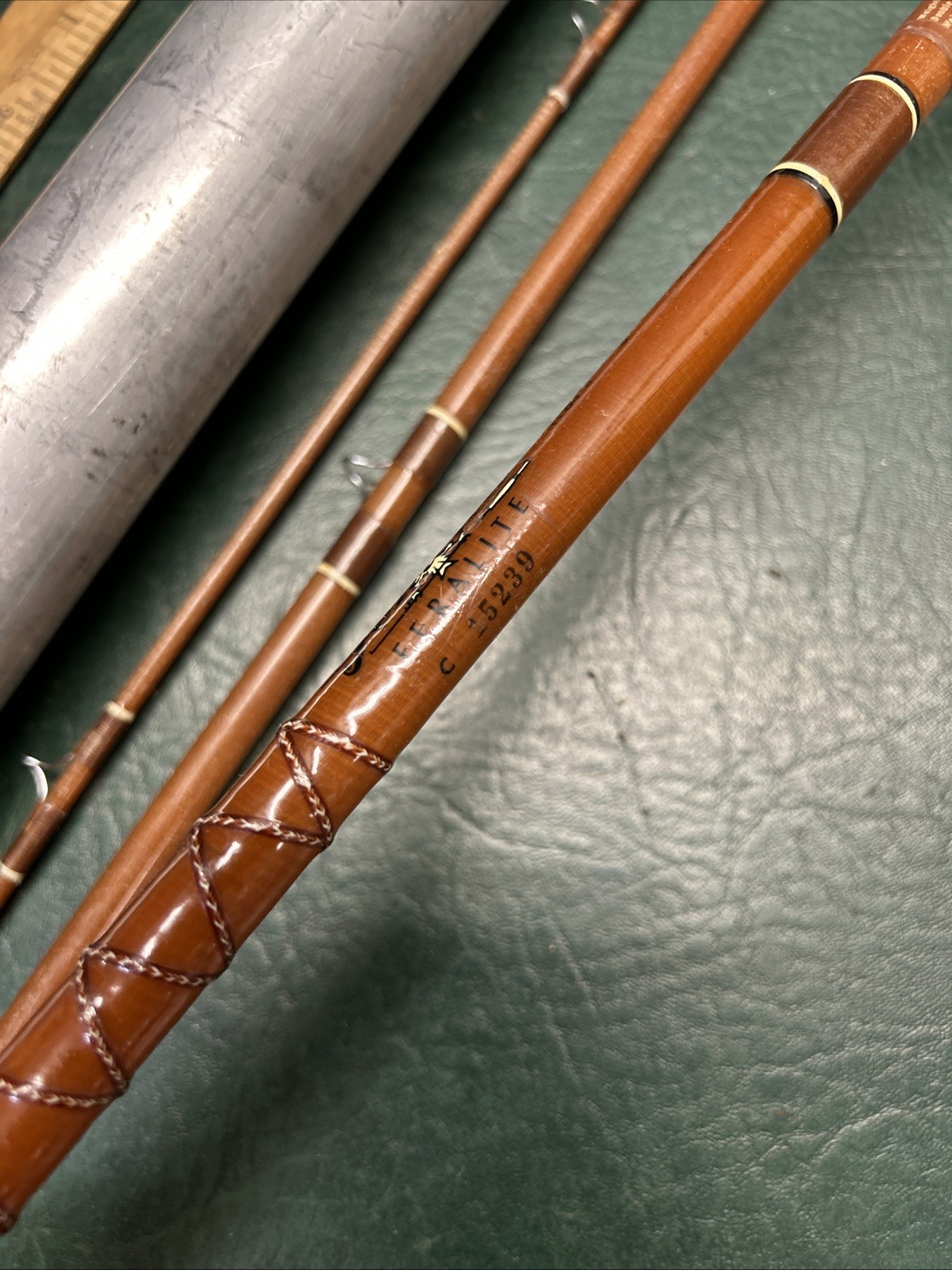 Vintage FENWICK Feralite FF80-3 Fly 8′ Rod made in USA #c 15239 3.5 oz.