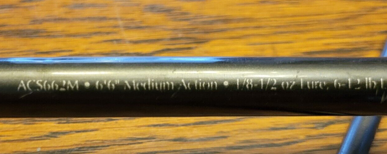 Abu Garcia ACCU Balance ACS662M Graphite 6’6″ Medium Spinning fishing Rod 2-Pc