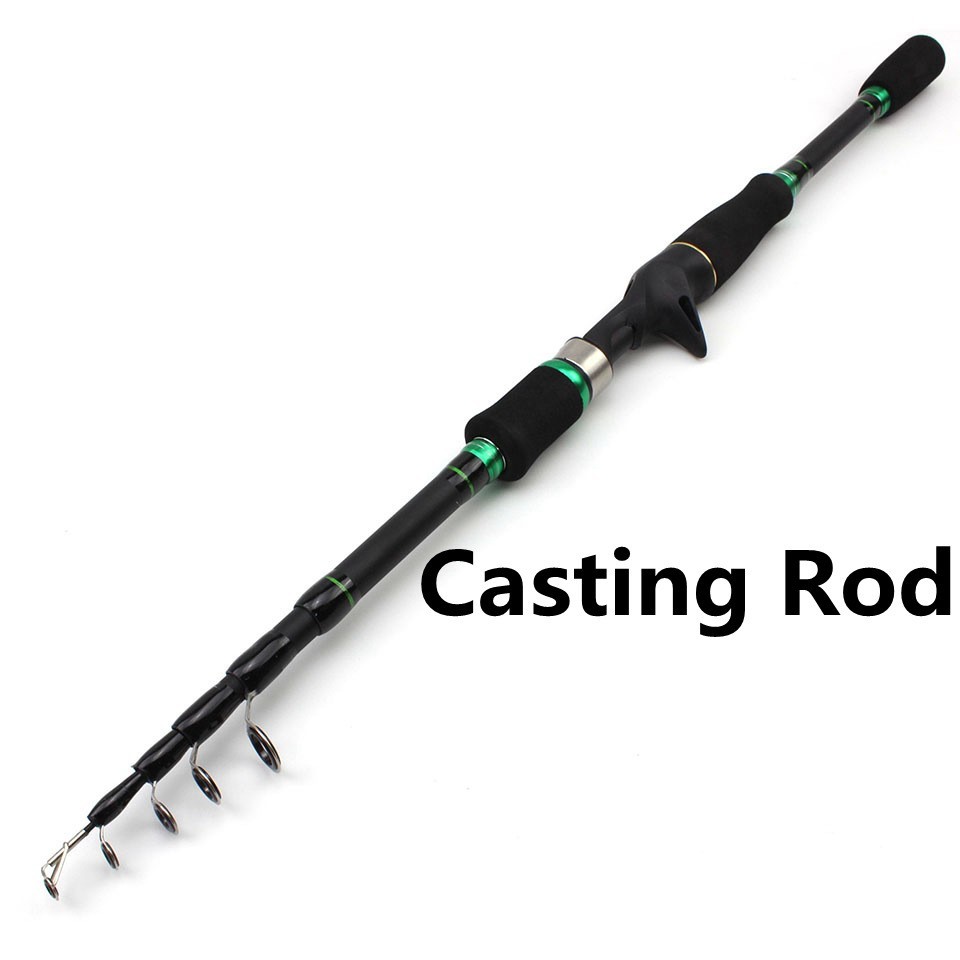 Telescopic Fishing Rod Carp Carbon Fiber Rod 1.8/2.1/2.4/2.7M Fishing Pole Trave