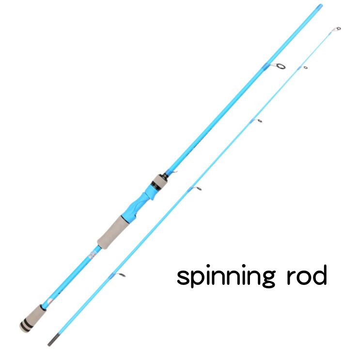 Casting Spinning Fishing Rods 1.65m/1.8m Carbon Fiber Rod 2 Section Travel Poles