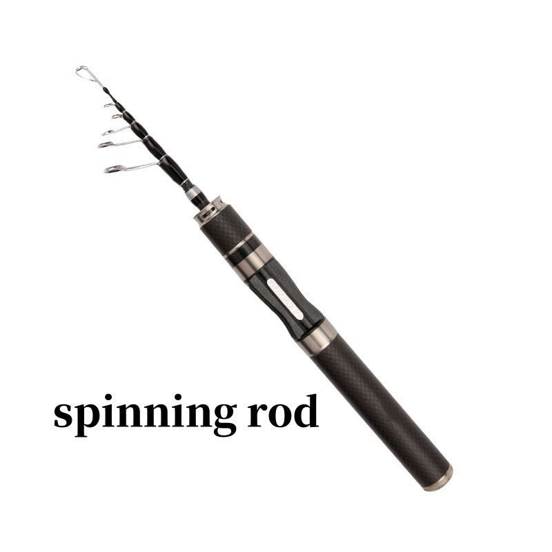 Telescopic Spinning Casting Rod 1.5m/1.68m/1.8m Portable Travel Rod Carbon Fiber