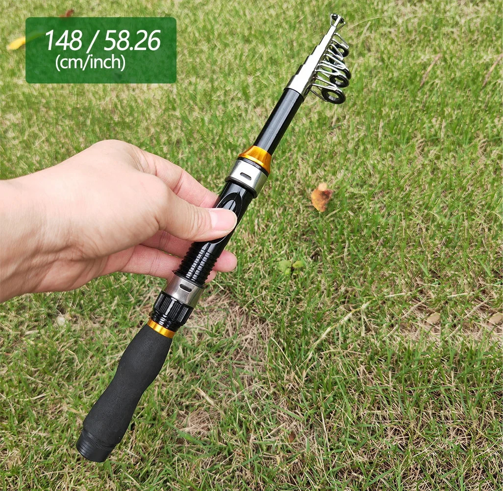 Mini Sea Rod Spinning Fishing Rod Telescopic Fishing Rod 1.5M/2.1M/2.3M Fishing
