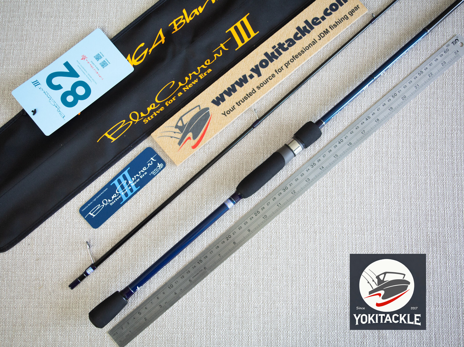 YAMAGA Blanks Blue Current III 82 Spinning Rod A3-Watch Product Video