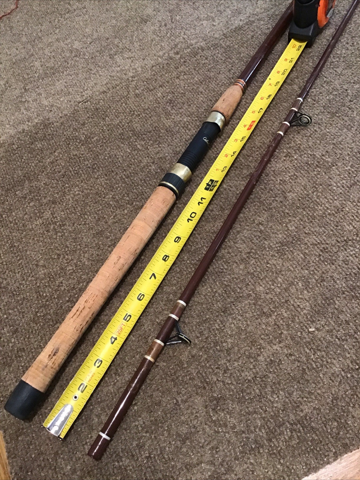 Vintage Fenwick Woodstream 12′ 2-pc FS1440 Spinning Rod USA Custom Fiberglass