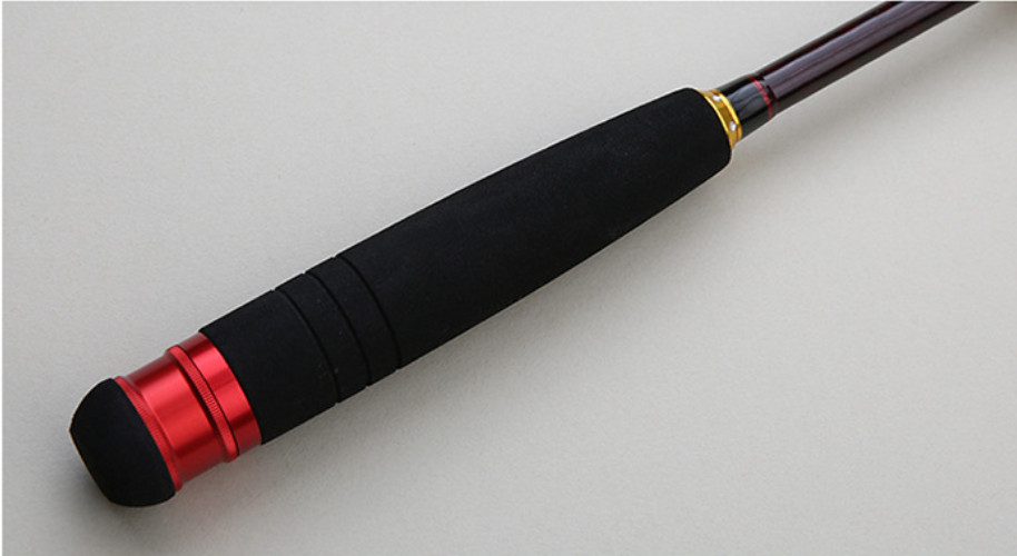 5’9″ Fishing Rod Carbon Fiber Casting Poles Travel Spinning Rod 2 Sections Bass