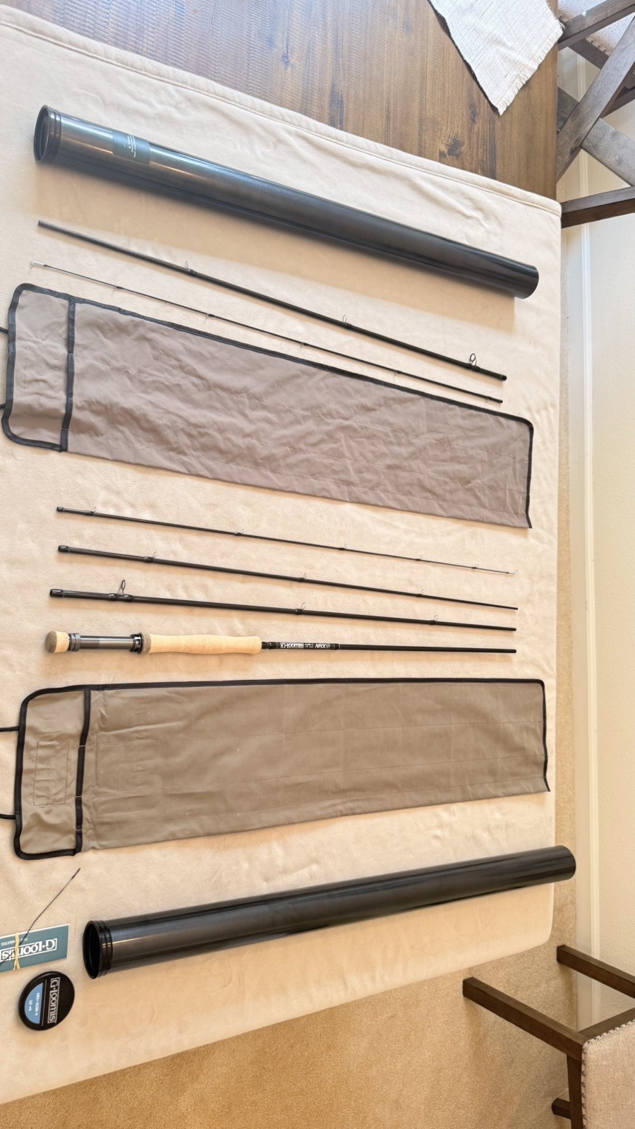 NEW G.Loomis NRX+ Fly 10′ 6Wt 4 Pc Fly Rod 6100-4 plus + spare tip & mid section