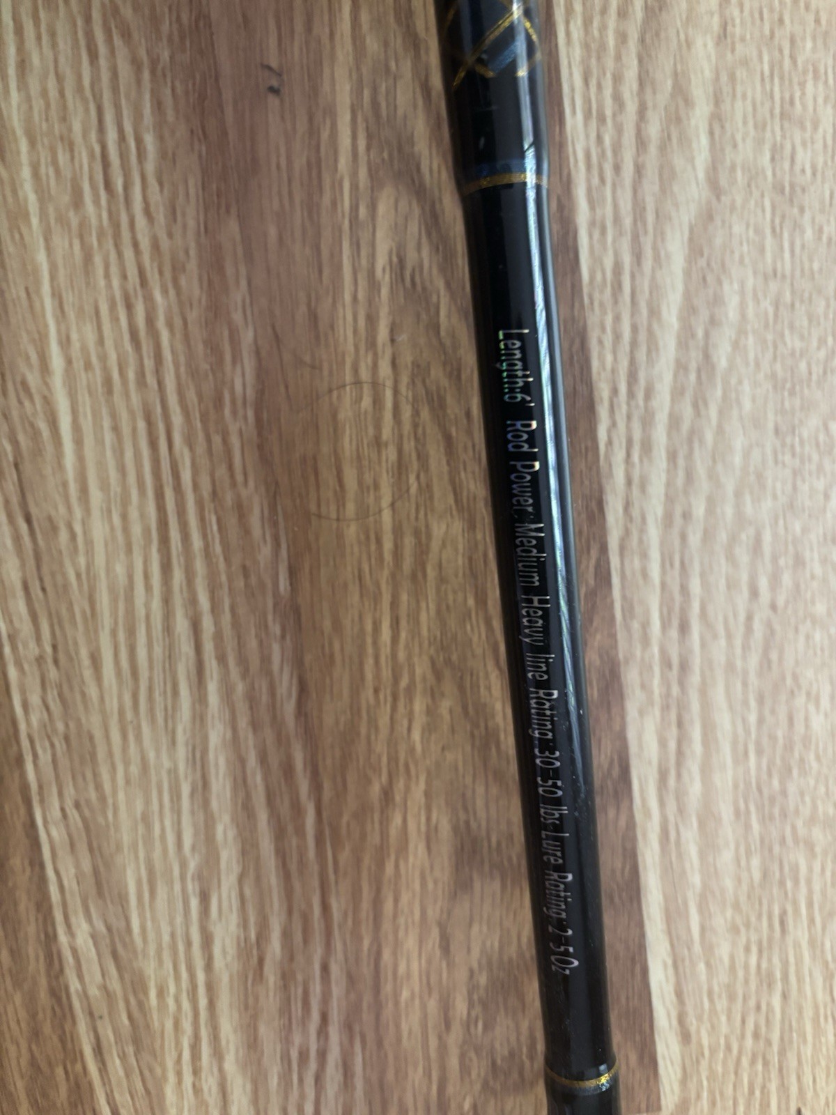 Fiblink Aquaman A-3050 6′ Medium Heavy Fast Casting Rod 30-50lb 3-5oz Black
