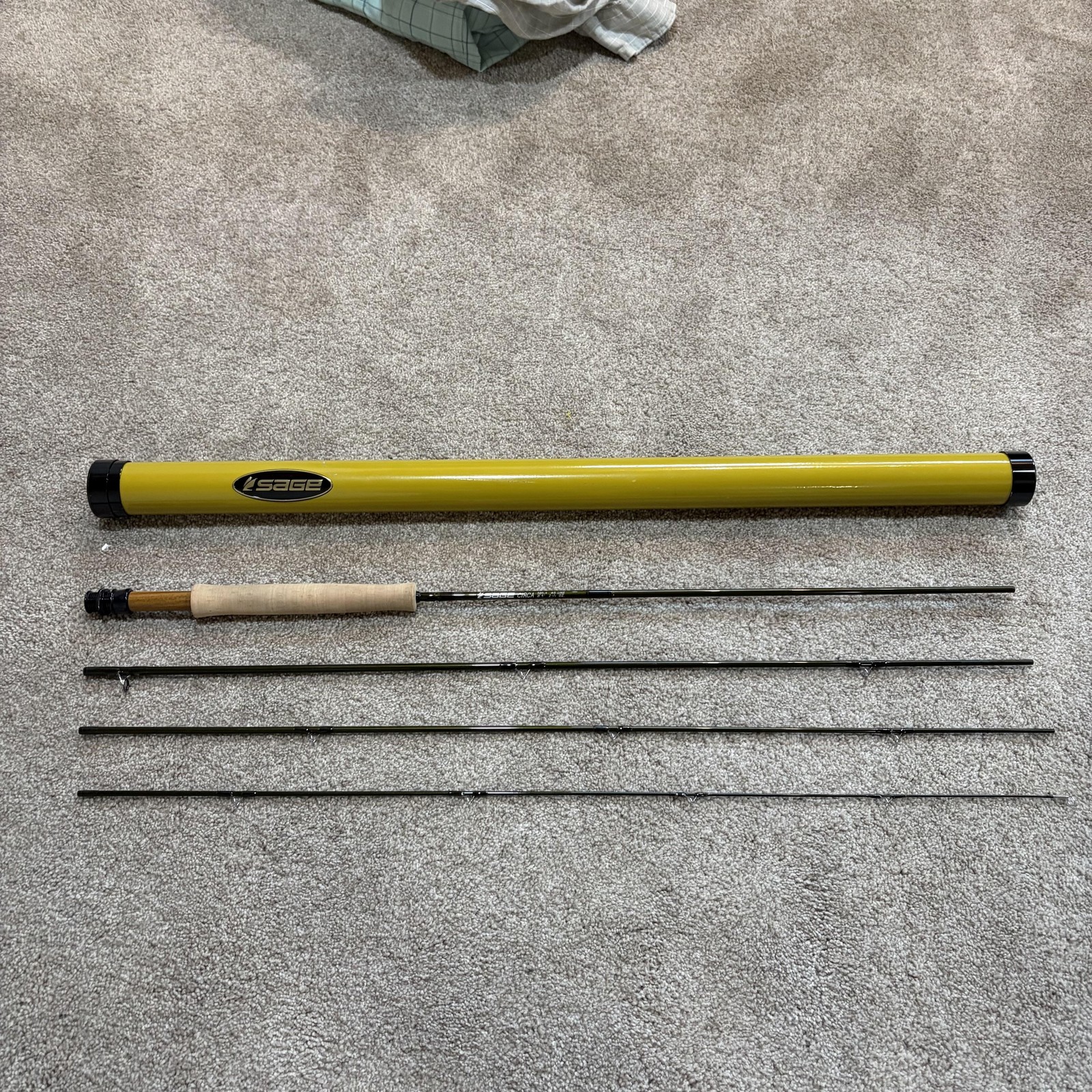 Sage CIRCA 589-4 Fly Rod 8’9 5wt 4 Piece Green Graphite Konnetic Slow Action Rod