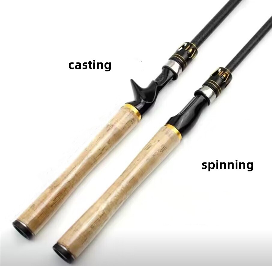 Fishing Rod Carbon Spinning Casting Fishing Rod Lure 2.4m 2.7m Travel Poles